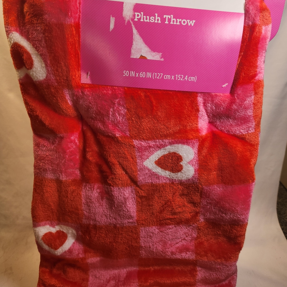 Blanket/Throw Heart And Block Pattern